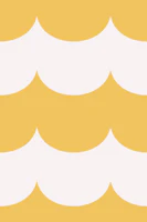 Scallop Waves Scandi Yellow behang