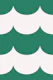 Scallop Waves Emerald Green