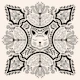 Ivory and Black Cat Medallion
