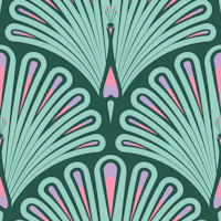 Mint Green Peacock Fan Feathers tapety