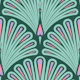 Mint Green Peacock Fan Feathers