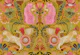 Vintage Cheetahs florals mustard yellow ochre