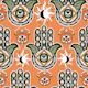 Terracotta evil eye hamsa motif