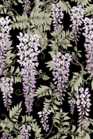 Wisteria pink black tapety