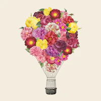 Blooming Balloon papel de parede