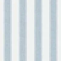 Ticking Stripe - Light Blue wallpaper