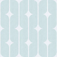 Retro Textured Geometric - Light Blue tapet