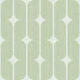 Retro Textured Geometric - Mid Green