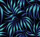 Palm Leaves - Blue