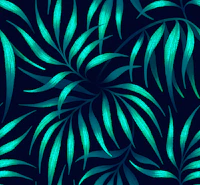 Palm Leaves - Emerald Green tapet