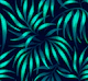 Palm Leaves - Emerald Green