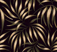 Palm Leaves - Gold tapet