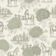Sage Green Horses and Hydrangeas