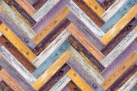 Rustic Wood Chevron Yellow Blue Purple tapety
