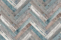 Rustic Wood Chevron Aqua Blue Beige Grey tapety