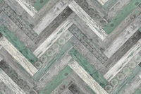 Rustic Wood Chevron Mint Green Grey tapety
