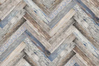 Rustic Wood Chevron Blue Beige Grey Brown tapety