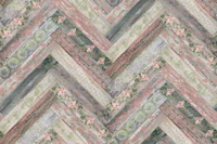 Rustic Wood Chevron Pink Green Beige Cream tapety