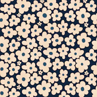 Navy blue cream daisy flowers tapety