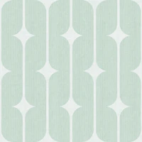 Retro Textured Geometric - Pale Duck-Egg Blue tapet