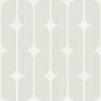 Retro Textured Geometric - Ivory tapet