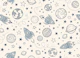 space travels - navy blue