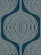 boho dots ogee - navy blue