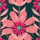 Daisy Geometric Hot Pink Floral