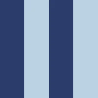 Deep Navy Blue and Air Blue Stripes - Wide behang