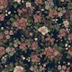 Flowers and beetles midnight garden