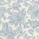 French Floral Magnolia Toile Dusty Blue