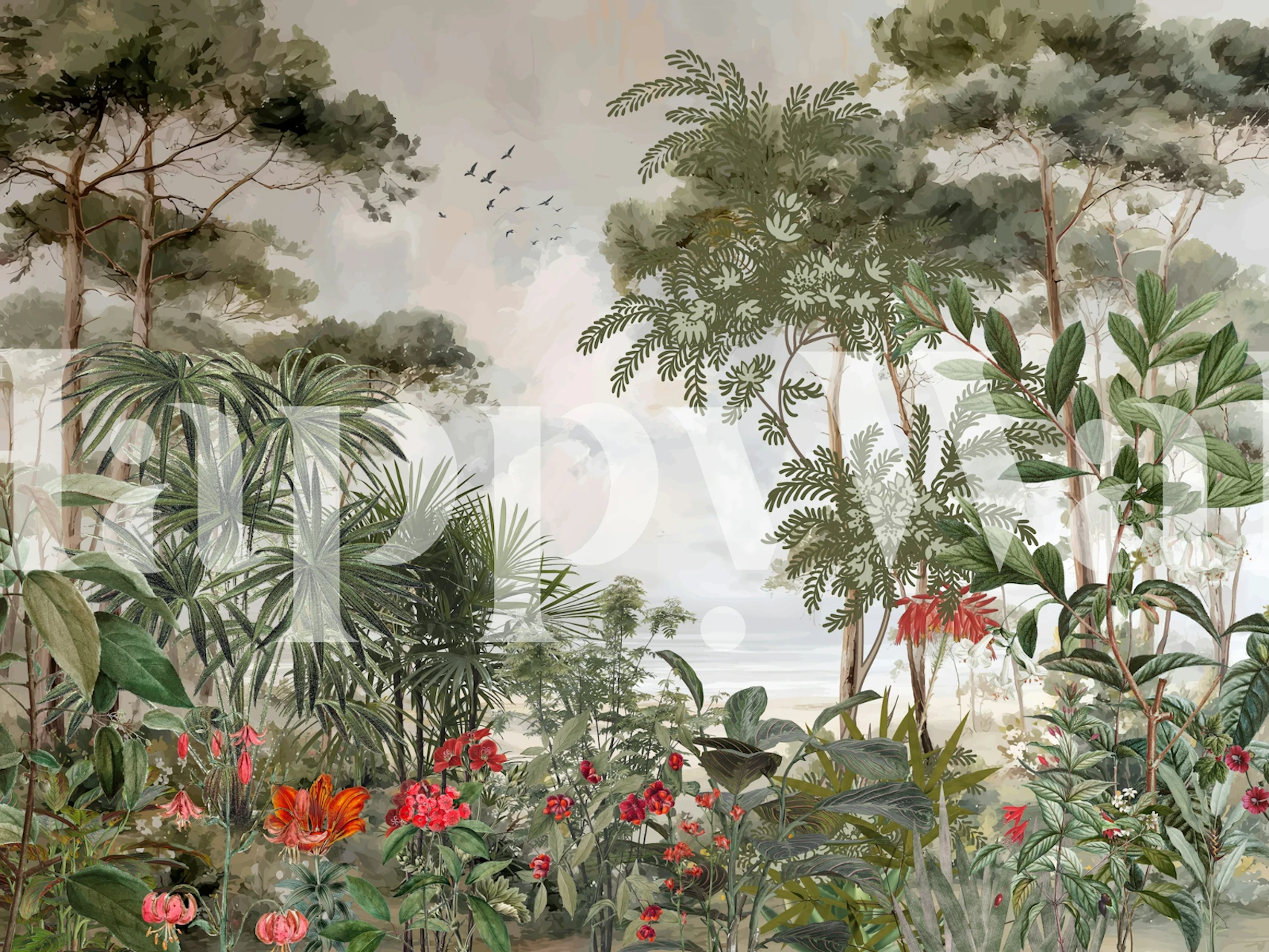 Serene Jungle Retreat wallpaper