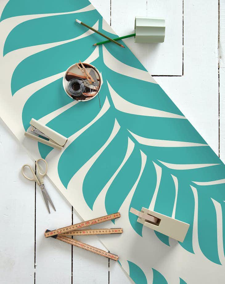 Buy Blue Fern wallpaper Free shipping