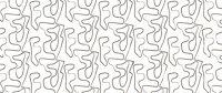 Abstract Lines Black and White Handmade tapeta
