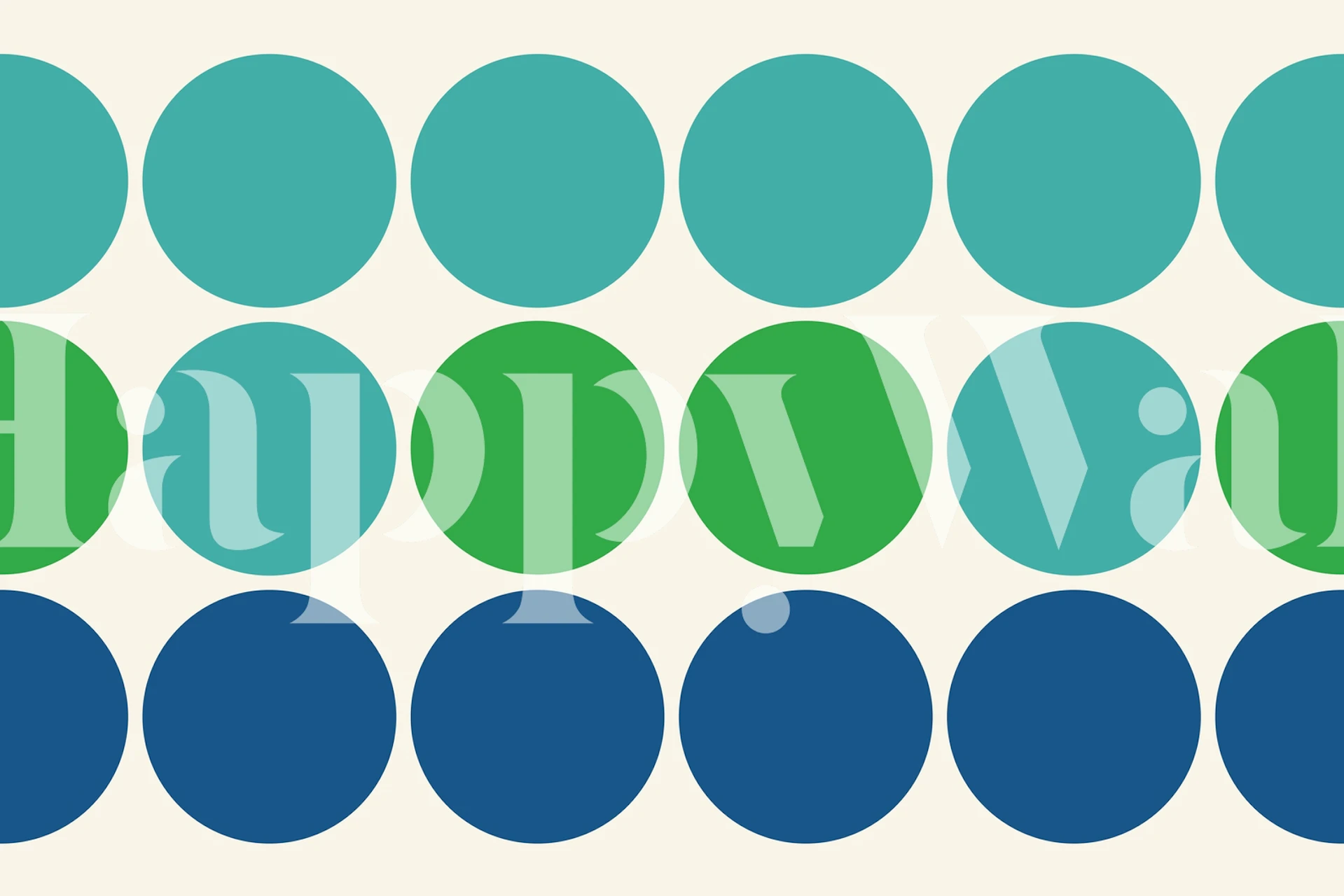 Colorful geometric pattern with varying shades of green, blue, and teal wallpaper