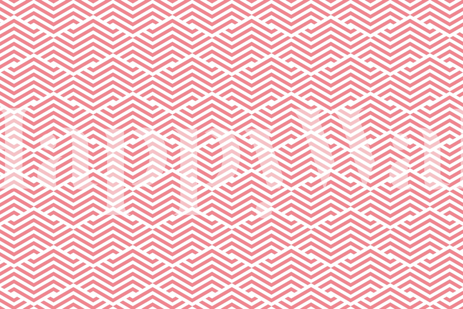 Abstract peach chevron wall mural reminiscent of Ravello's Amalfi Coast