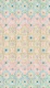 Green Pink Gold Kaleidoscope Mosaic