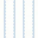 Blue Pastel Scallop Stripes