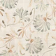 Blue Brown Florals Linen
