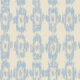 Powder blue and cream ikat geometric lattice