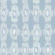 Coastal blues ikat trellis geometric