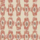 Ecru Stone and Terracotta Ikat Lattice