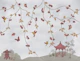 Hummingbird Chinoiserie - Gold & Red