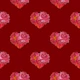 Heart Flowers Valentine Red