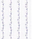 Ivory striped blossoms blue
