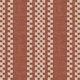 Ticking Checker Stripes - Terracotta Canvas