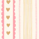 Pink Sand Hearts and Stripes - Small Scale