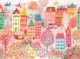 Floral village merry go round