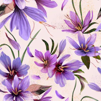 Saffron Flower Lilac wallpaper