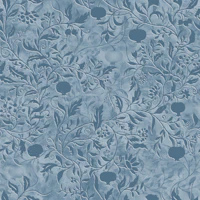 Pomegranate Grove - Monochromatic Light Blue wallpaper